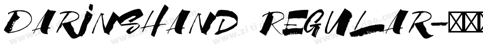 DarinsHand Regular字体转换